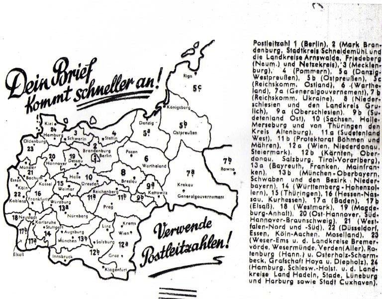 Codes postaux allemands 39-45
