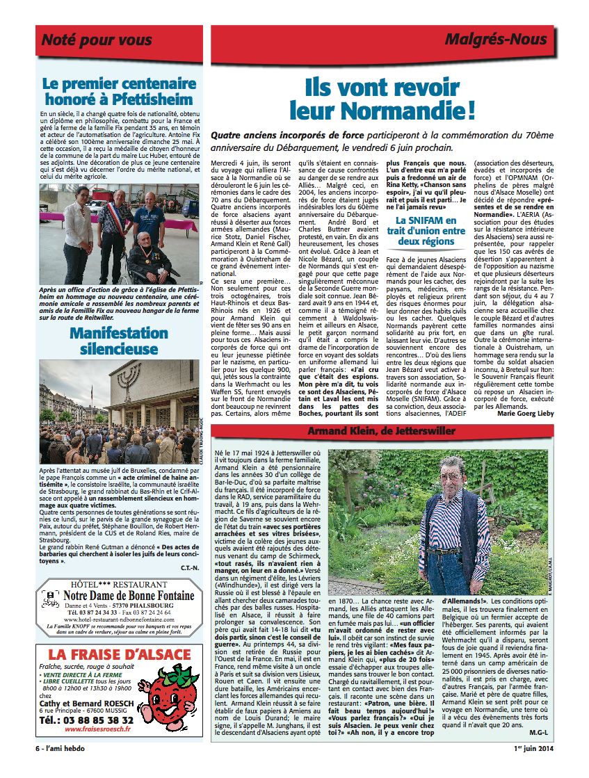 Ami hebdo 1.6.2014