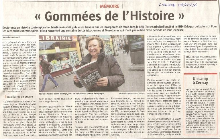 L'Alsace du 28.2.2016 Malgré-Elles